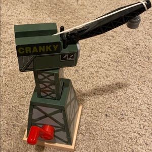 Thomas the train ‘Cranky’ the crane wooden toy.
